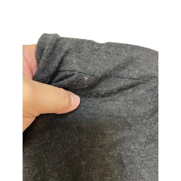 Allsaints Mens Keel Merino Wool Crew Sweater Stripes Size Small Gray Brown - Picture 8 of 9